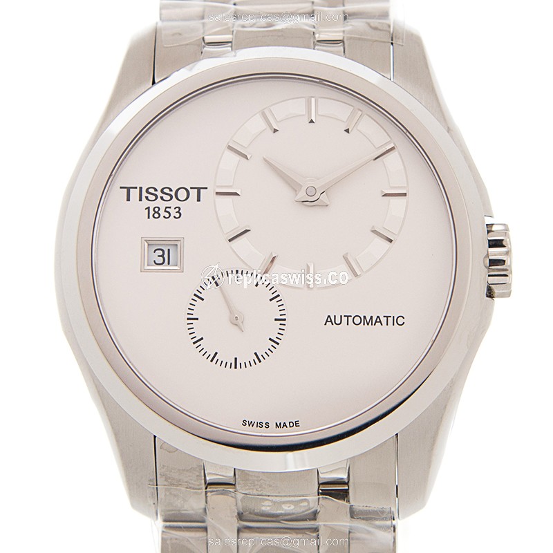 Tissot T-CLASSIC Replica - Automatic - Steel Case - White Dial - Silver Strap