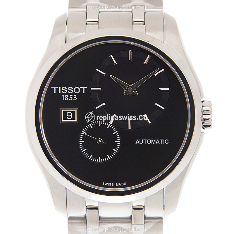 Tissot T-TREND Automatic - Black Dial - Steel Case - Silver Strap - Clasp - Luxury Replica T-TREND Watch