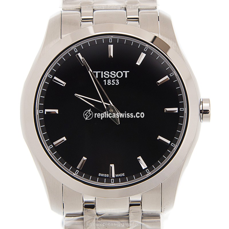 Tissot T-CLASSIC Replica - Automatic - Black - Steel Case & Band - Clasp - Luxury Replica T-CLASSIC Watch