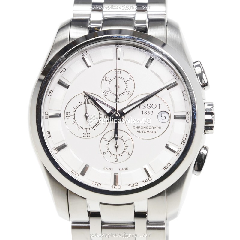 Automatic Tissot T-CLASSIC - Steel Case - Silver Dial - Silver Band - Luxury Replica T-CLASSIC Watch