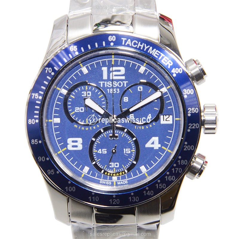 Rolex T-SPORT Replica - Quartz - Steel Case - Blue Dial - Silver Strap - Luxury Replica T-SPORT Watch