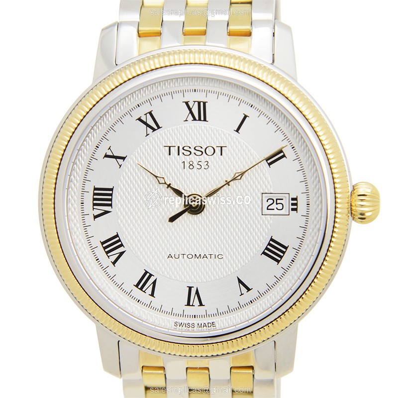 Tissot T-CLASSIC Automatic - Stainless Steel Case - Silver Dial - Grey Steel Strap - Luxury Replica T-CLASSIC Watch