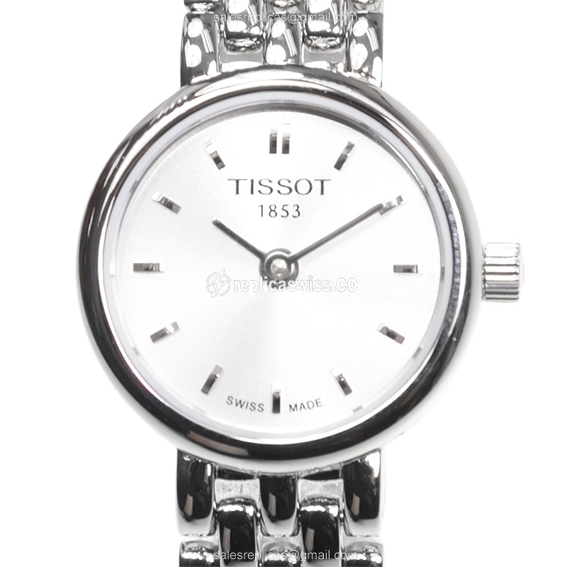 Tissot T-LADY Replica - Quartz - Silver Dial - Steel Case & Band - Luxury Replica T-LADY Watch