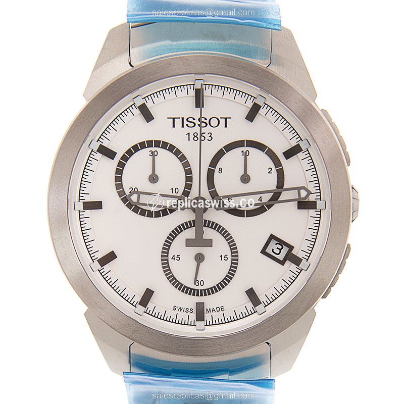 Tissot T-SPORT Quartz Titanium - White Dial - Silver Titanium Clasp