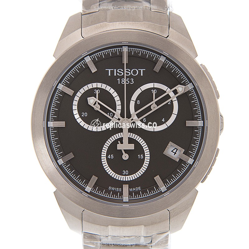Tissot T-SPORT Quartz Titanium - Dark Grey Dial - Silver Titanium Strap