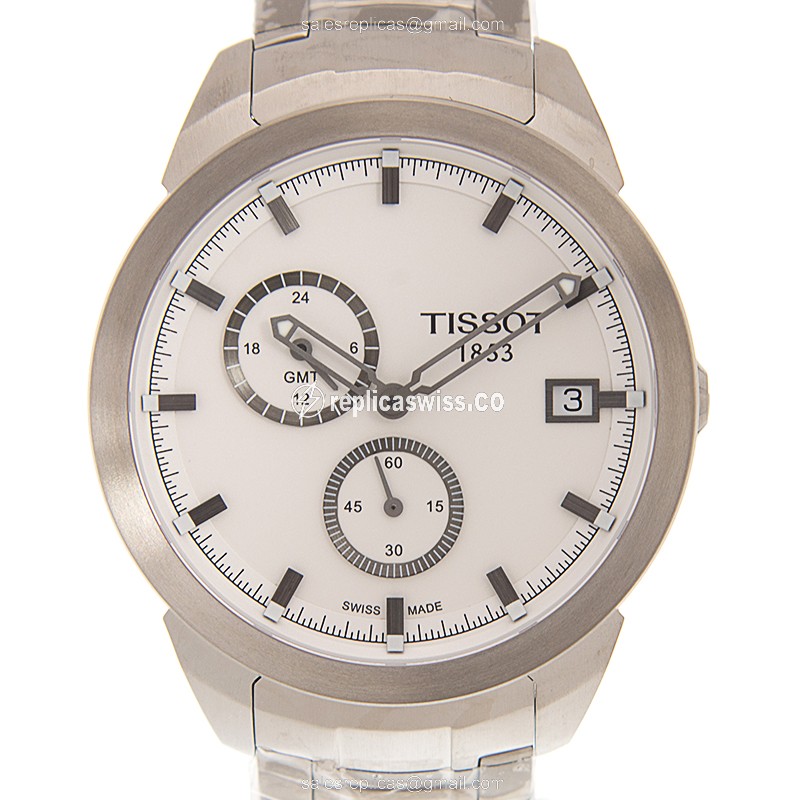 Rolex T-SPORT Replica - Quartz - Titanium Case - White Dial - Silver Titanium