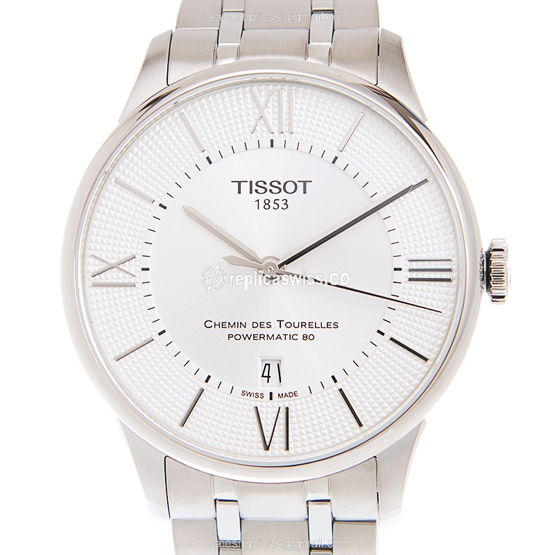 Tissot T-CLASSIC Replica - Automatic - Stainless Steel - White Dial - Silver Clasp - Luxury Replica T-CLASSIC Watch