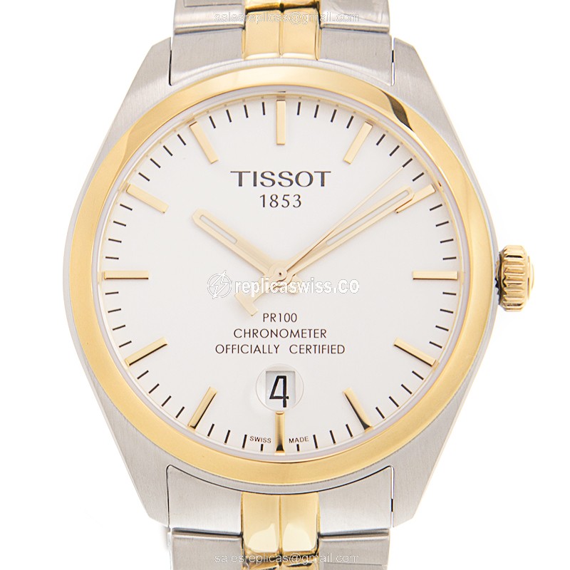 Tissot T-CLASSIC Replica - Automatic - Gold-Plated - White Dial - Gold PVD Strap - Luxury Replica T-CLASSIC Watch
