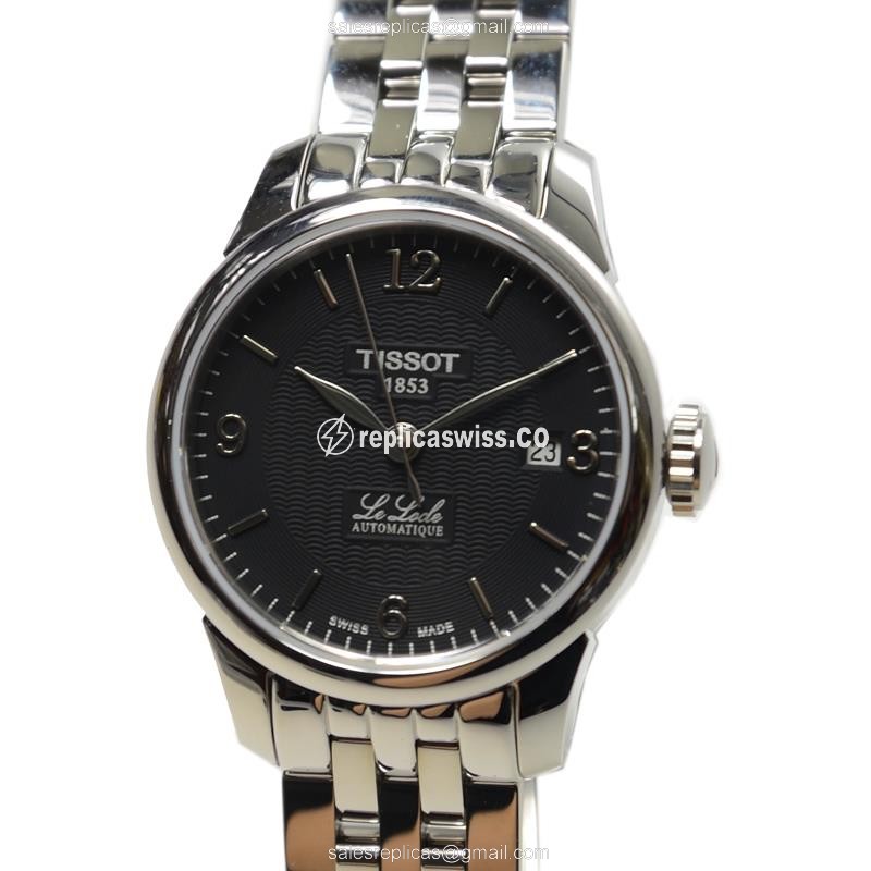 Tissot T-CLASSIC Replica - Automatic - Black Dial - Steel Case - Silver Strap - Luxury Replica T-CLASSIC Watch