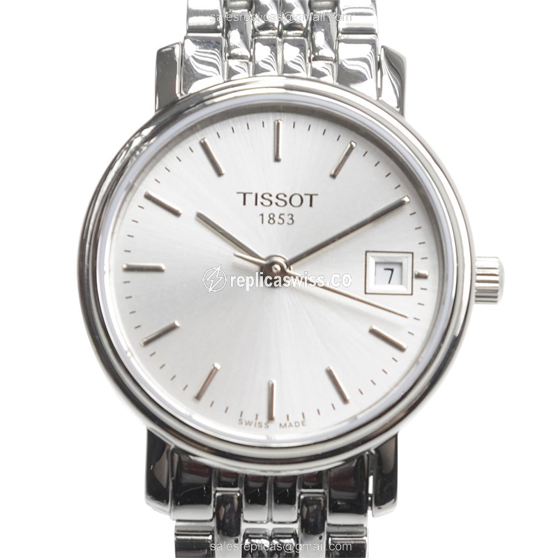 Rolex T-CLASSIC Quartz Replica - Silver Dial - Stainless Steel Case & Band - Luxury Replica T-CLASSIC Watch