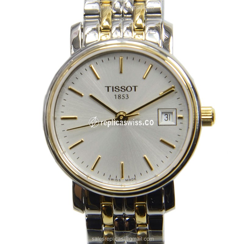 Tissot T-CLASSIC Quartz Steel - Silver Dial - Stainless Clasp - 31mm