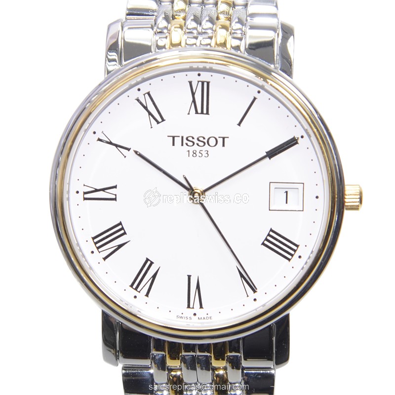 Rolex T-Classic Replica - Quartz - Steel Case - White Dial - Silver Strap - Luxury Replica T-CLASSIC Watch