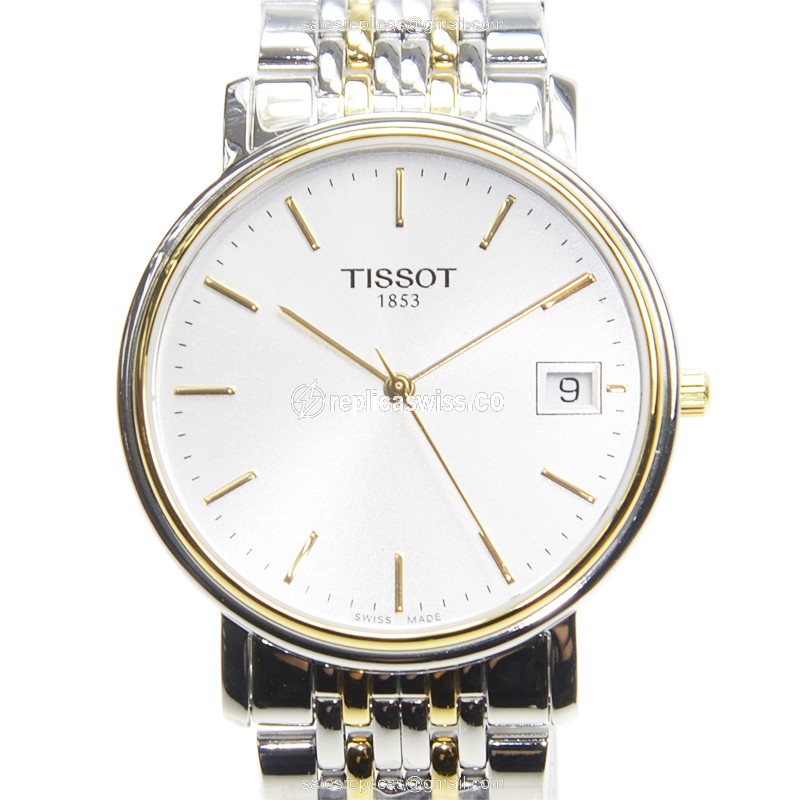 Rolex T-Classic Quartz Replica - Stainless Steel - White Dial - Silver Clasp - Luxury Replica T-CLASSIC Watch