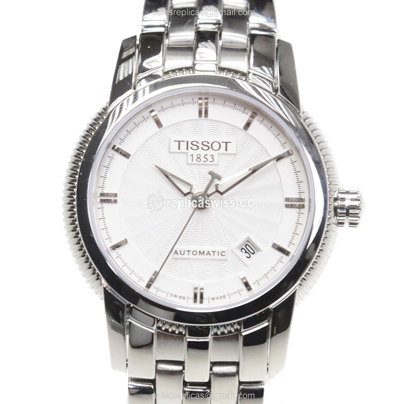 Tissot T-CLASSIC Replica - Automatic - Steel Case - White Dial - Silver Strap - Luxury Replica T-CLASSIC Watch
