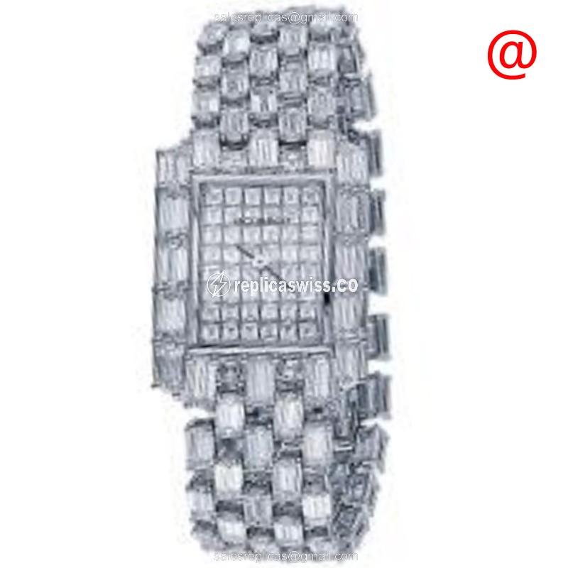 Jacob & Co TP-3407 Replica - 18kt White Gold - Diamond Clasp - Silver Dial - Luxury Replica BOUTIQUE COLLECTION Watch