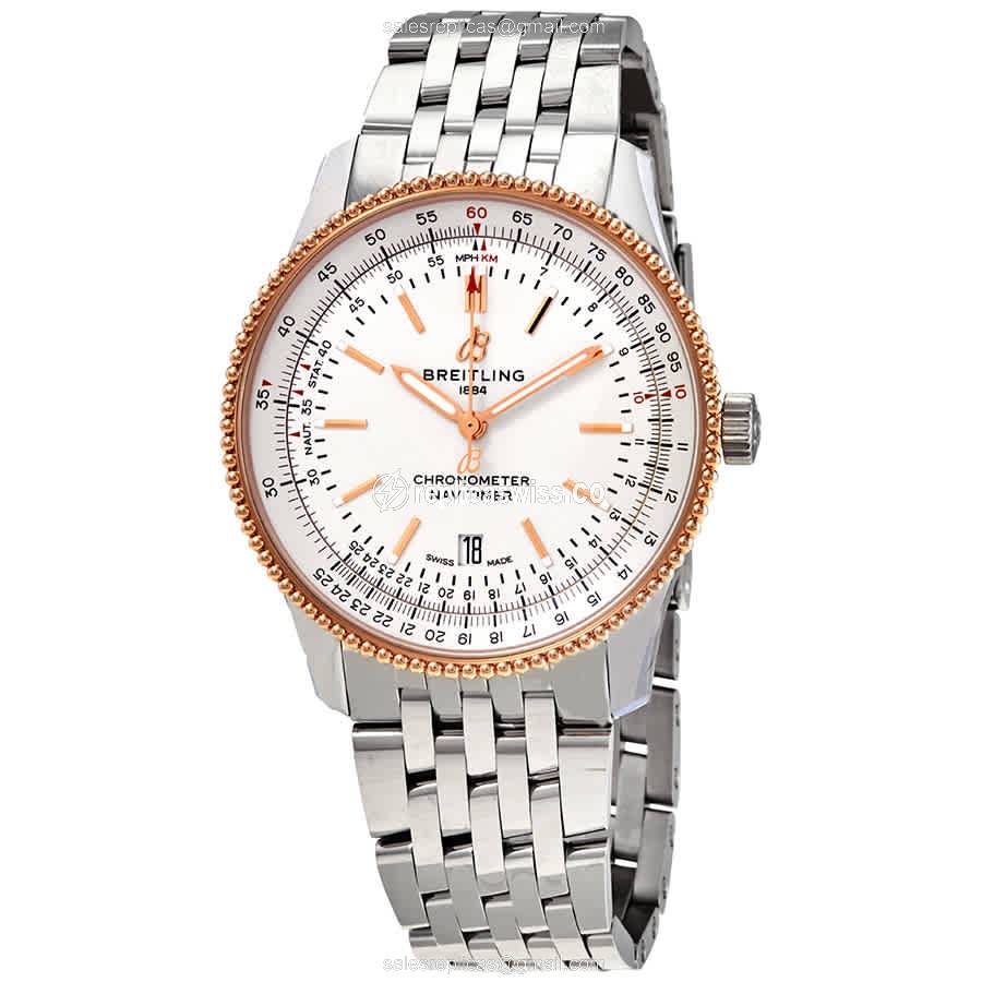 Breitling NAVITIMER 1 Replica - Automatic - Steel Case - Silver Dial - Steel Band - Luxury Replica NAVITIMER 1 Watch