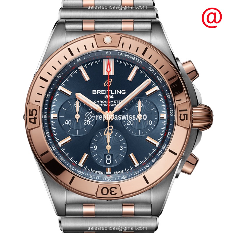 Breitling UB0134101C1U1 Chronomat B01 - Auto - Blue Dial - Steel Case & Band - Luxury Replica CHRONOMAT B01 Watch