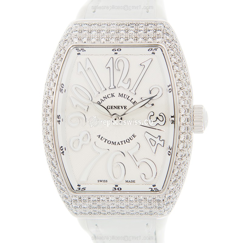 Franck Muller V 29 SC AT FO D (AC.BC) VANGUARD Automatic Stainless Steel & Diamonds