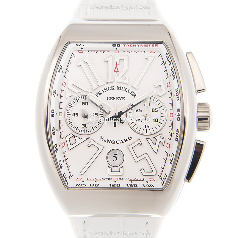 Franck Muller Vanguard Replica - Auto - Steel - White Dial