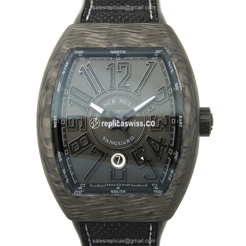 Franck Muller V 45 SC DT Replica | Automatic | Steel Case | Black Dial, Black Clasp
