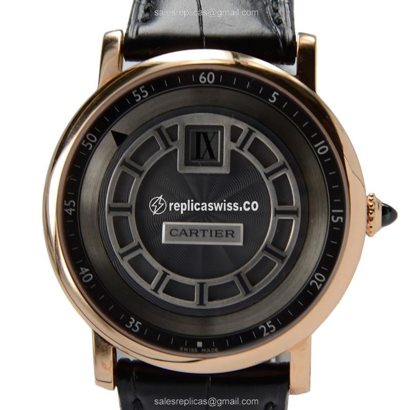 Cartier W1553751 ROTONDE DE CARTIER Manual Wind 18kt Rose Gold