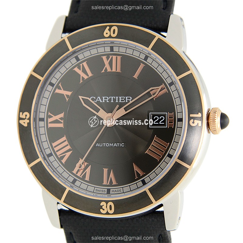 Cartier W2RN0005 ROTONDE DE CARTIER Automatic 18kt Rose Gold & Steel
