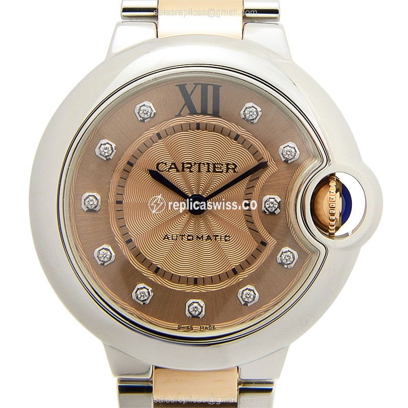 Replica Watch Cartier Ballon Bleu - Automatic Steel Gold