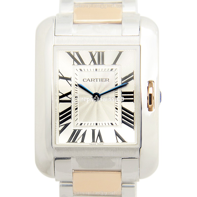 Cartier Tank Replica Watch - Quartz - Steel - Silver Dial - Luxury Replica TANK Watch
