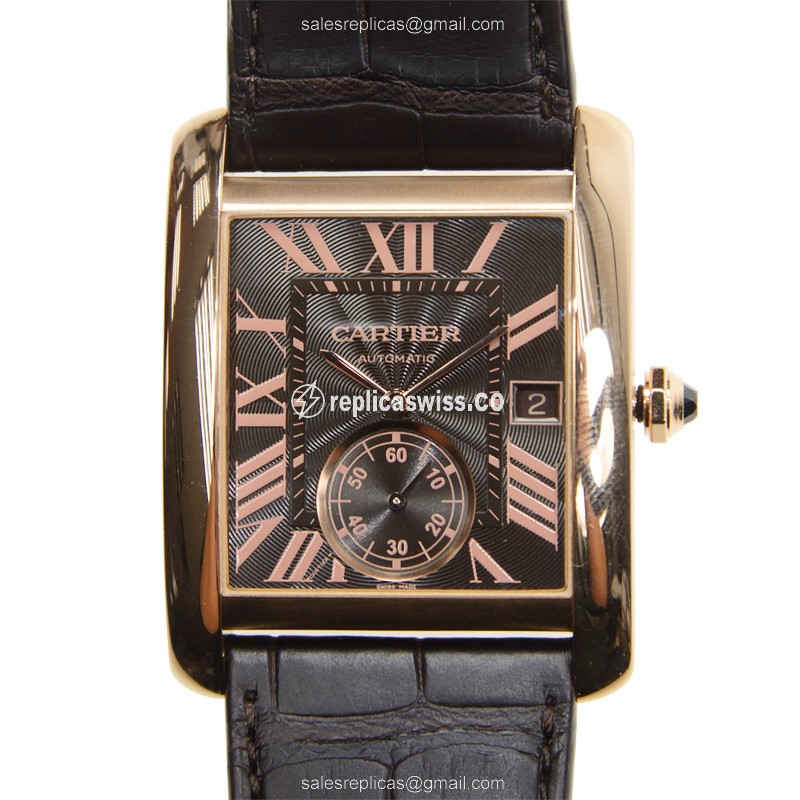 Cartier W5330002 TANK Automatic 18kt Rose Gold