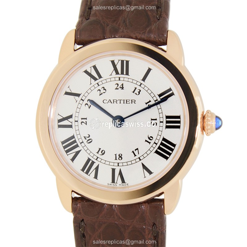 Cartier W6701007 RONDE SOLO DE CARTIER Quartz 18kt Rose Gold - Luxury Replica RONDE SOLO DE CARTIER Watch