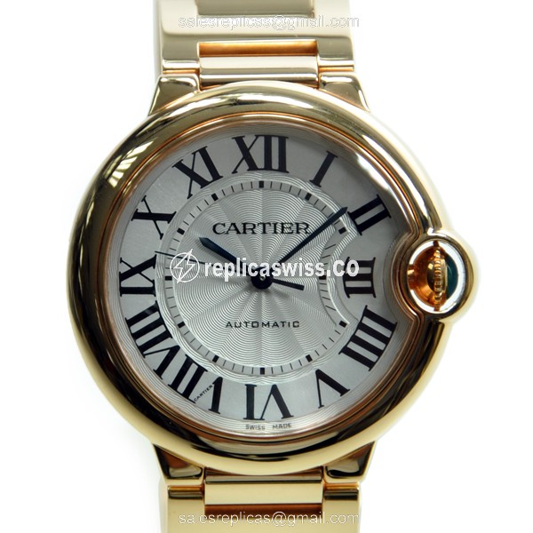 Cartier Ballon Bleu Replica - Automatic - 18kt Rose Gold - White Dial - Luxury Replica BALLON BLEU Watch