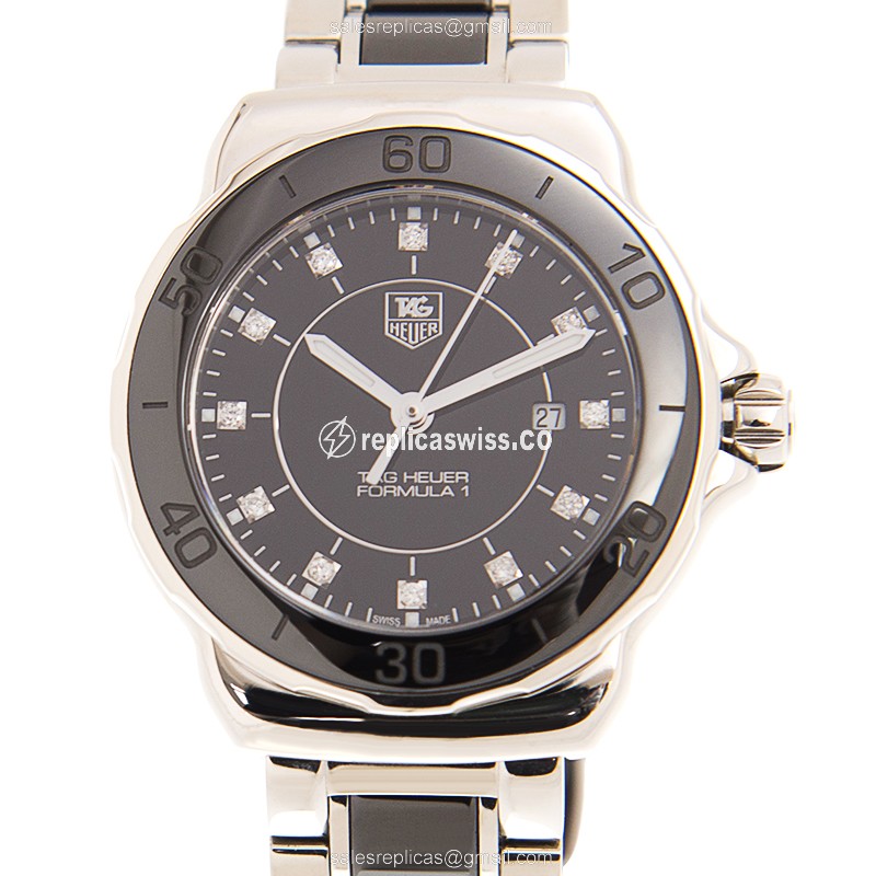 Tag Heuer F1 Replica Watch - Automatic - Steel - Black Dial - Luxury Replica F1 Watch