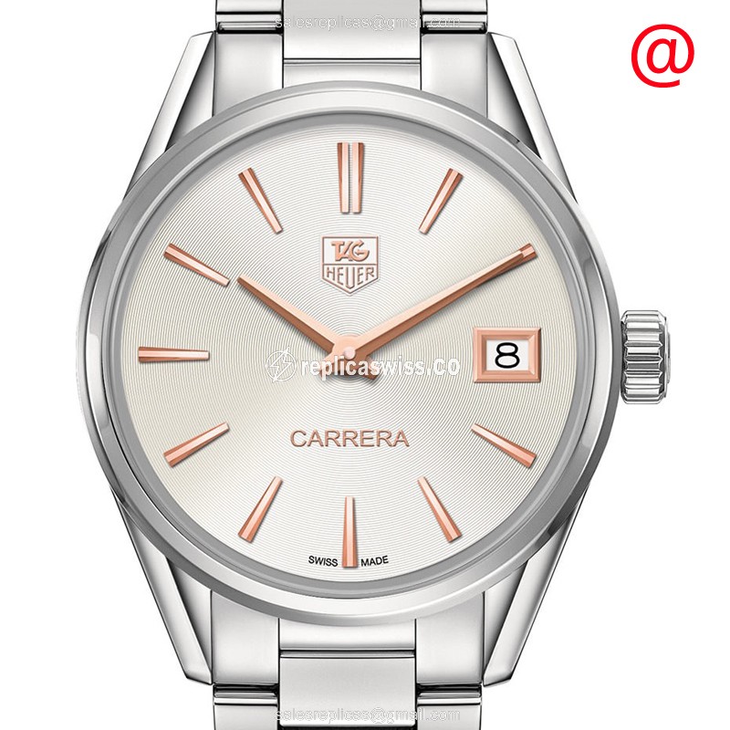 Tag Heuer CARRERA Quartz - Steel Case - Gray Dial - Silver Steel Band