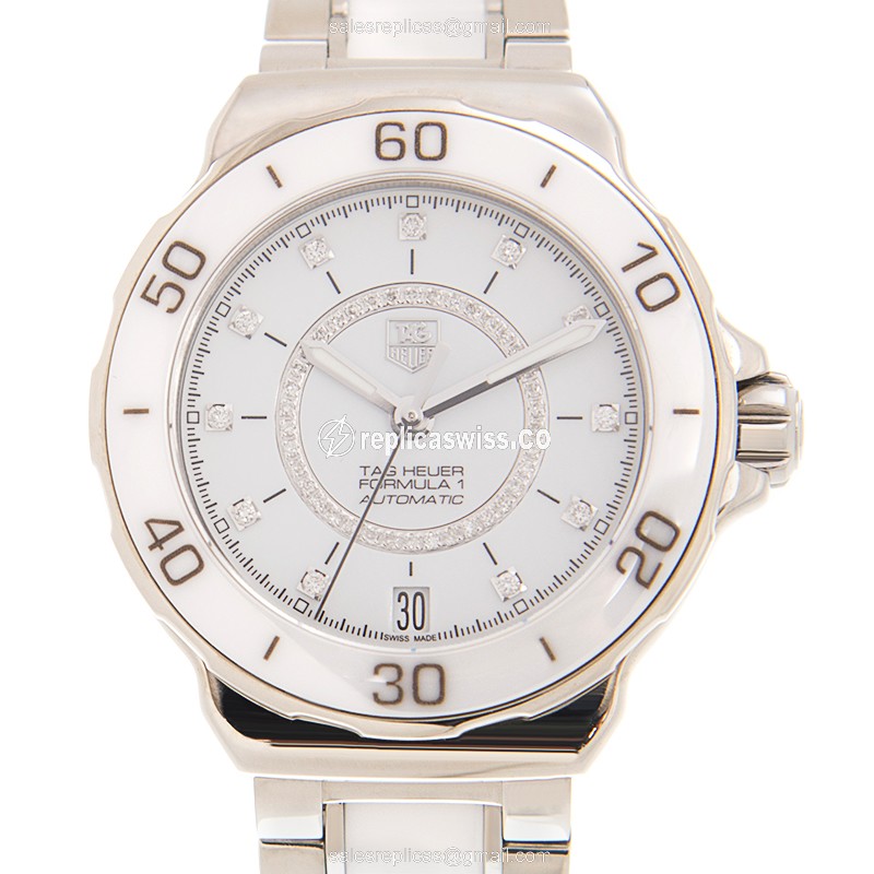 Tag Heuer F1 Replica - Automatic - Steel - White Dial - Luxury Replica F1 Watch