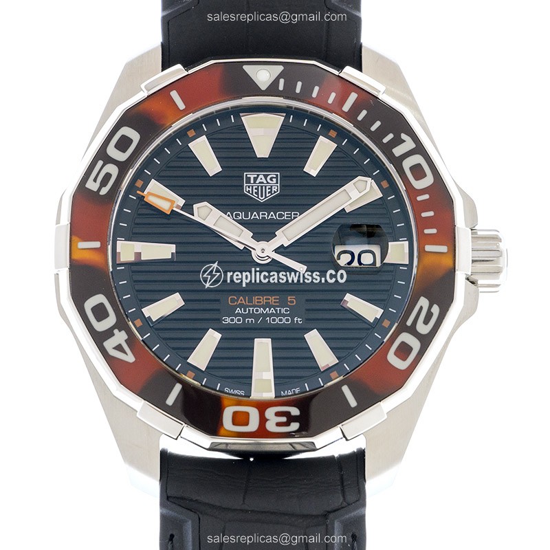 Tag Heuer AQUARACER Replica - Automatic - Steel Case - Black Dial - Rubber Strap - Luxury Replica AQUARACER Watch