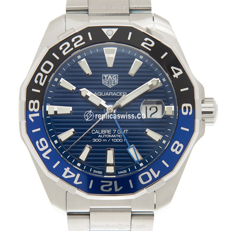 Tag Heuer AQUARACER Replica - Automatic - Blue Dial - Steel Case & Band