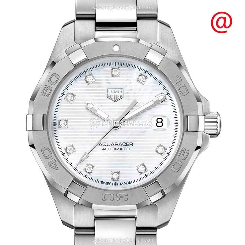 Tag Heuer AQUARACER Automatic - Stainless Steel - White Dial - Silver Strap