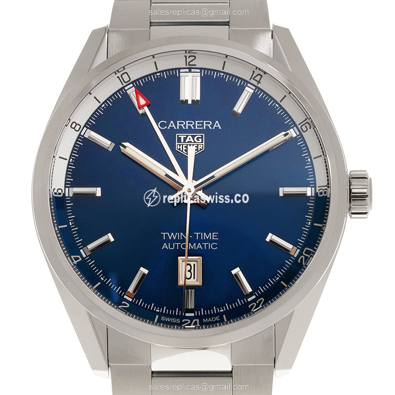 Tag Heuer CARRERA Automatic - Blue Dial - Silver Steel - 40mm Clasp
