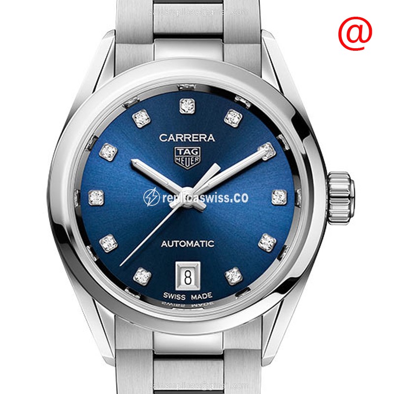 Tag Heuer Carrera WBN2413.BA0621 - Automatic - Steel Case - Blue Dial - Silver Steel Band - Luxury Replica TAG HEUER CARRERA Watch