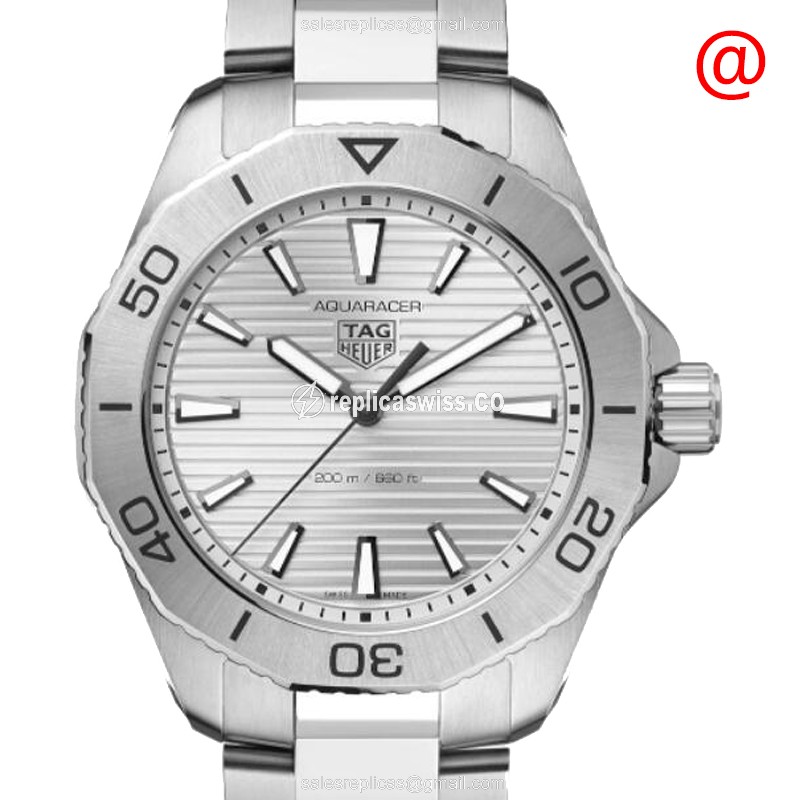 Tag Heuer AQUARACER Quartz - Silver Dial - Steel Case - Silver Band - Luxury Replica AQUARACER Watch