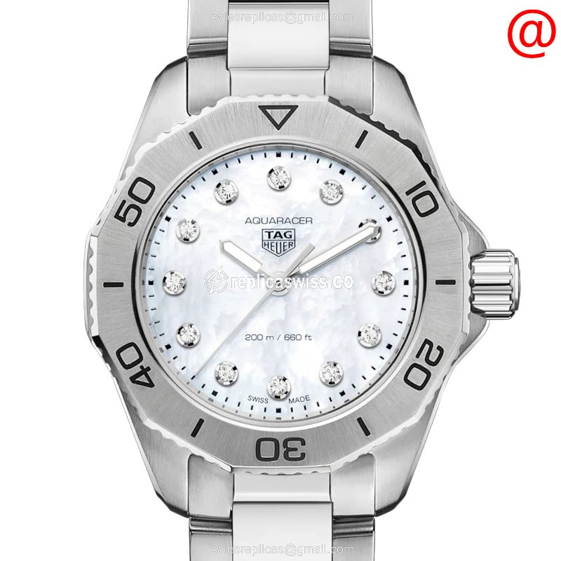 Tag Heuer AQUARACER Quartz Steel - White Dial, Silver Steel Strap