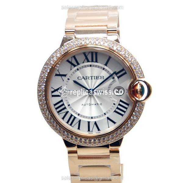 Cartier Ballon Bleu Watch Replica - Automatic - Gold - White