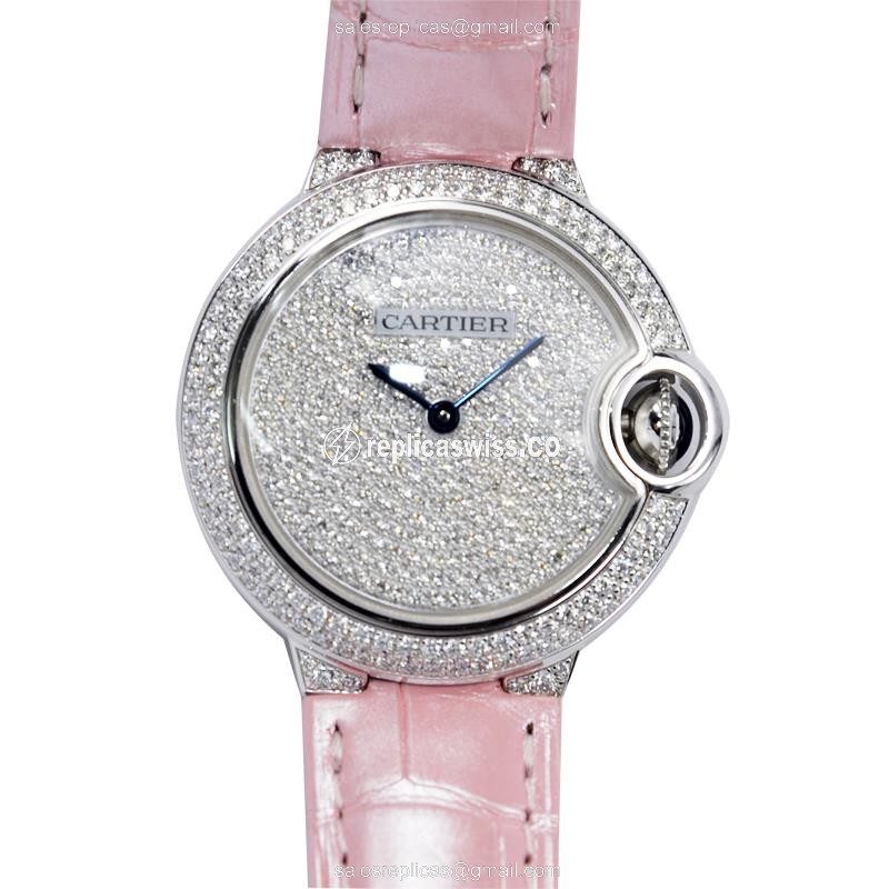 Cartier WE902047 BALLON BLEU Automatic 18kt White Gold & Diamond