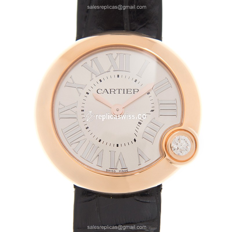 Cartier Ballon Blanc Replica Watch-Quartz-Gold-Silver-Black
