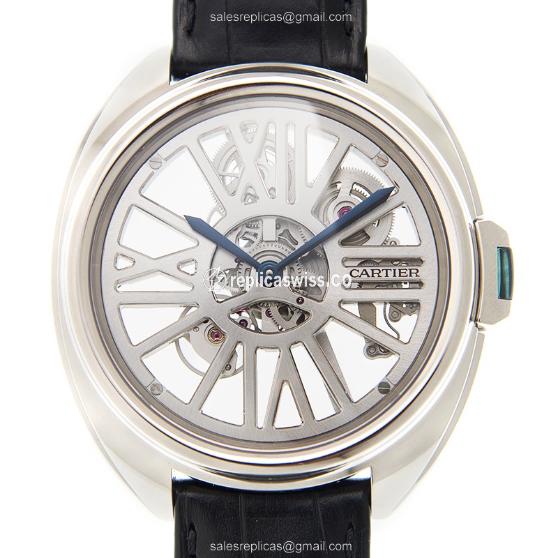 Cartier WHCL0008 CLe DE CARTIER Automatic 18kt White Gold - Luxury Replica CLe DE CARTIER Watch