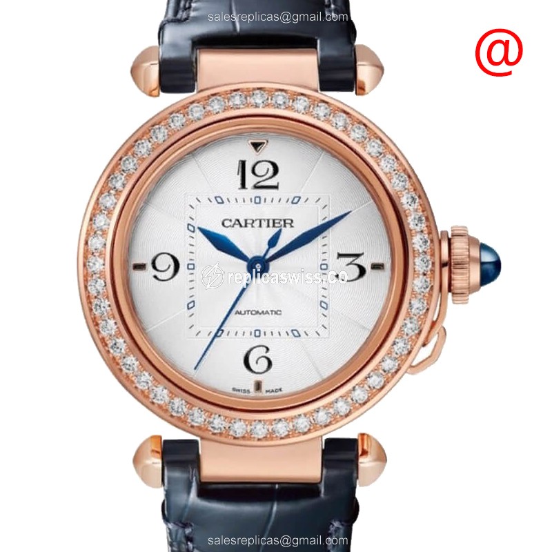 Cartier WJPA0012 PASHA DE CARTIER Automatic 18kt Rose Gold & Diamonds