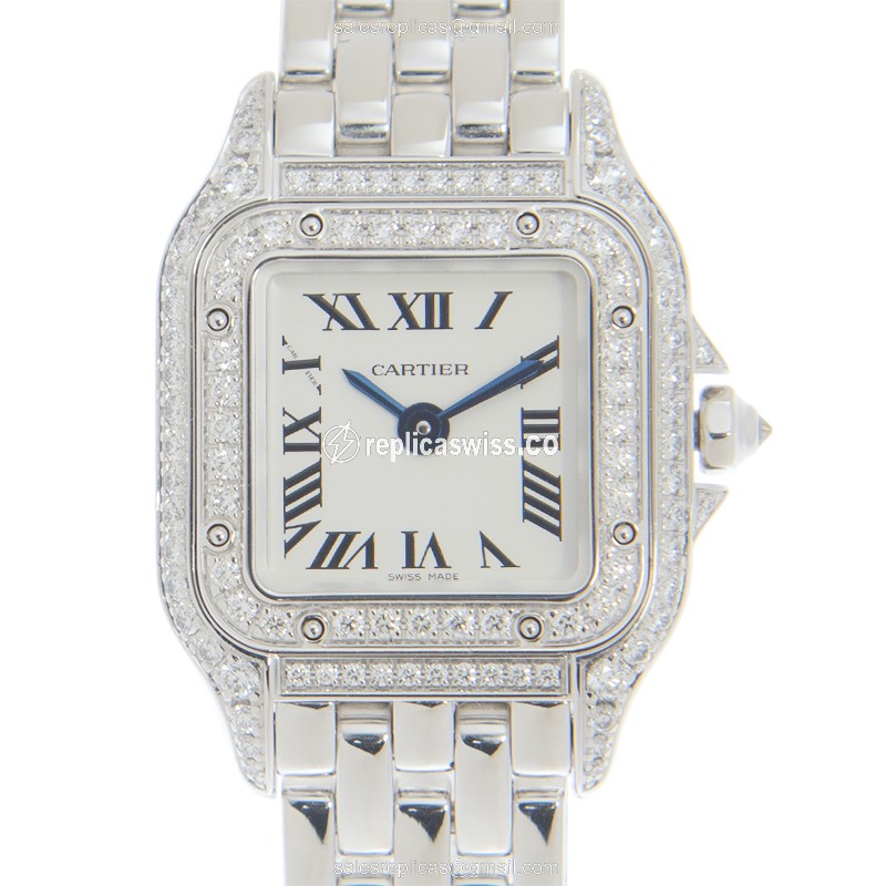 Cartier Panthere Replica Watch - Quartz - Silver Dial