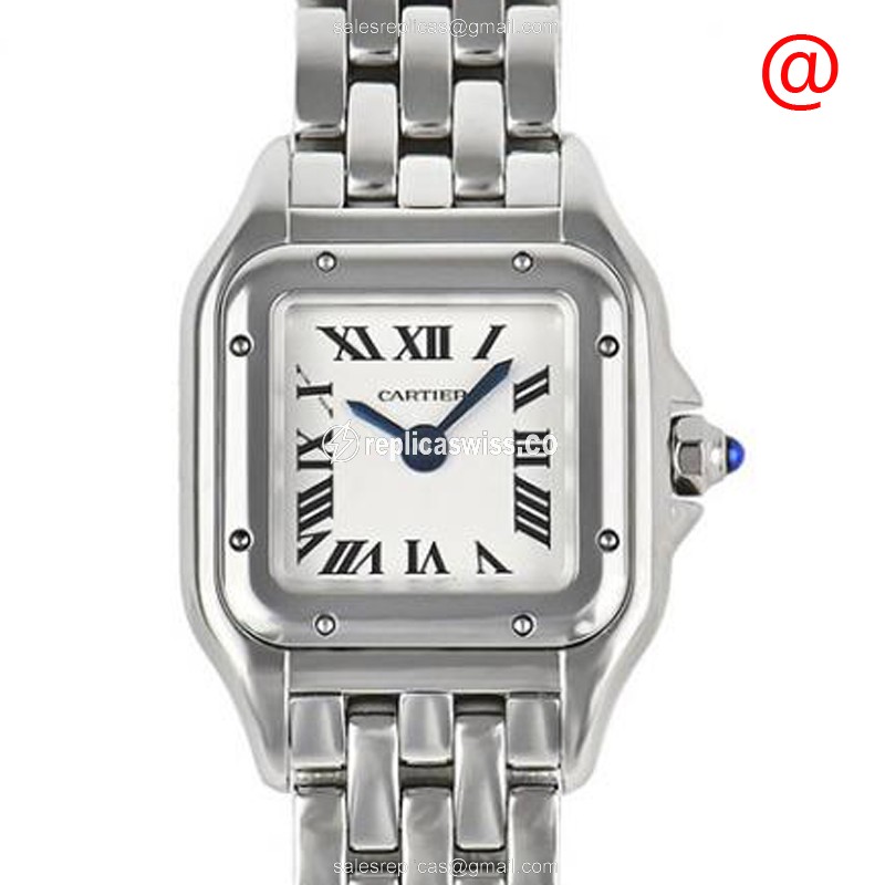 Cartier PANTHeRE Replica - Quartz - Steel Case - Silver Dial - Steel Band - Luxury Replica PANTHeRE DE CARTIER Watch