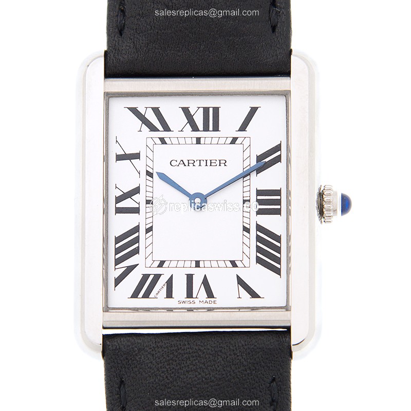 Cartier WSTA0028 TANK Quartz Stainless Steel