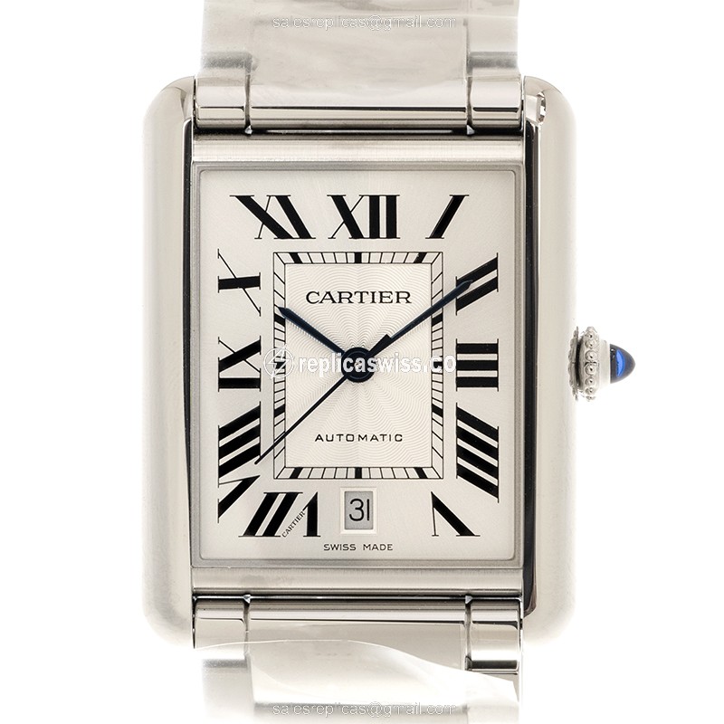 Cartier WSTA0053 Replica - Automatic - Stainless Steel - Silver Dial - Steel Strap
